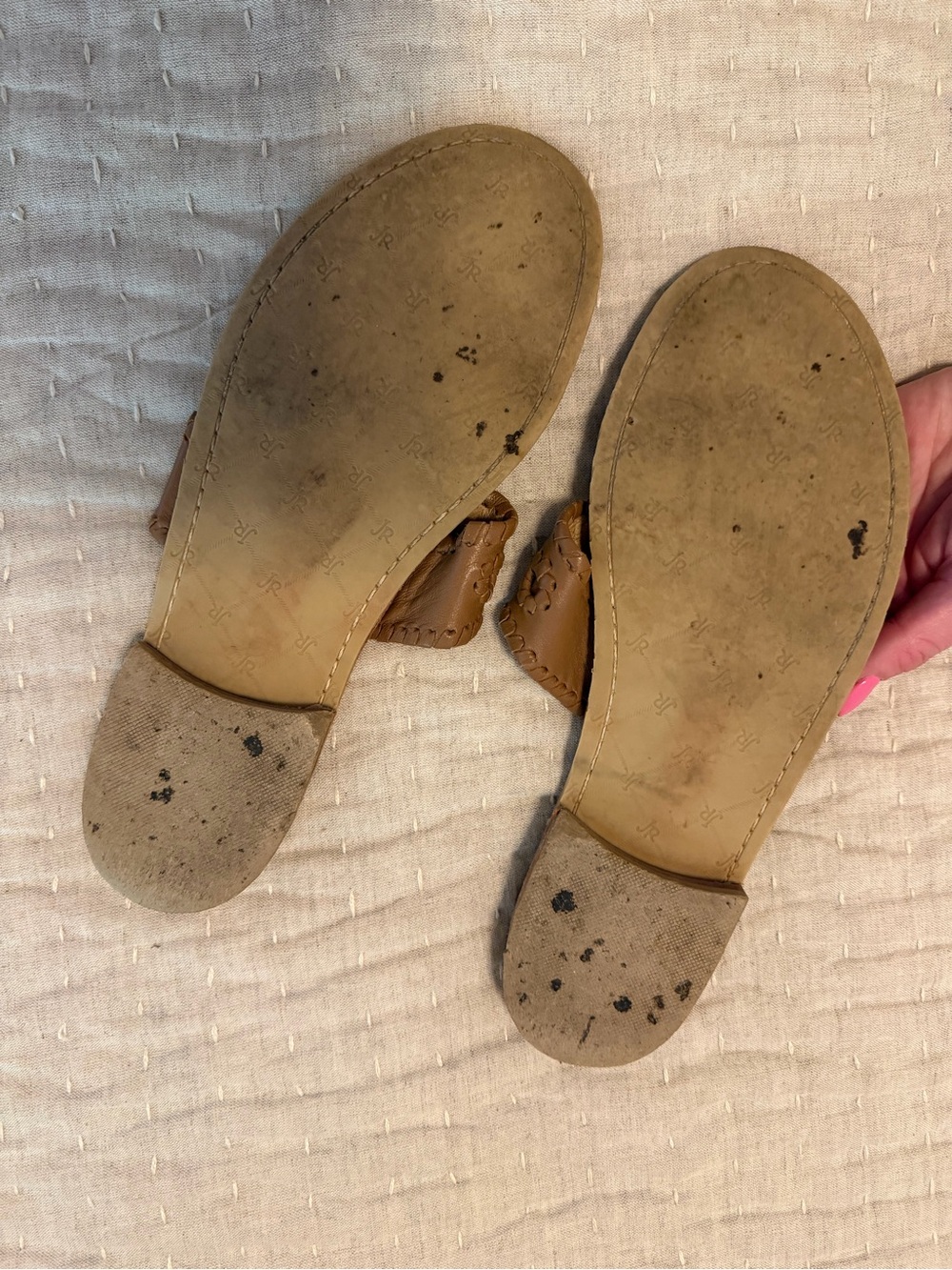 Jack Rogers Tan Leather Sandals - Picture 2 of 3